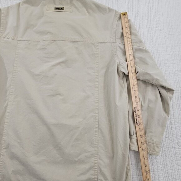 RFT by Rainforest Full Zip Utility Jacket Men's XL Beige Fully Lined EUC Vented - Picture 16 of 16